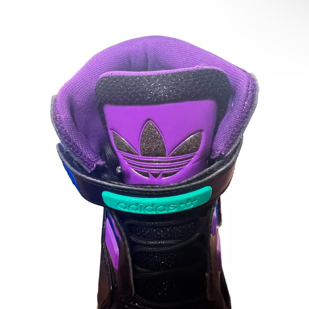 Adidas Originals AR 2.0 Black/Purple High Top Woman’s Sneakers Shoes Sz 9 - Picture 3 of 11